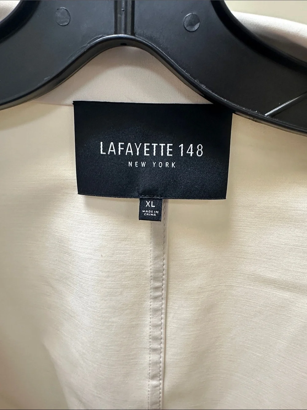 Lafayette 148 New York Off-White Utility Zip Jacket